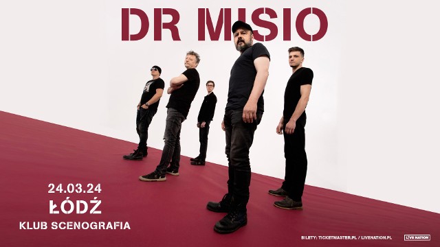 Zespół Dr Misio zagra koncert w niedzielę 24 marca w łódzkim klubie Scenografia (ul. Zachodnia 81/83)