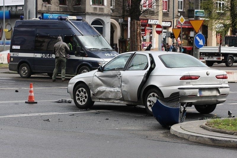 Wypadek na pl. Kościuszki w Szczecinie