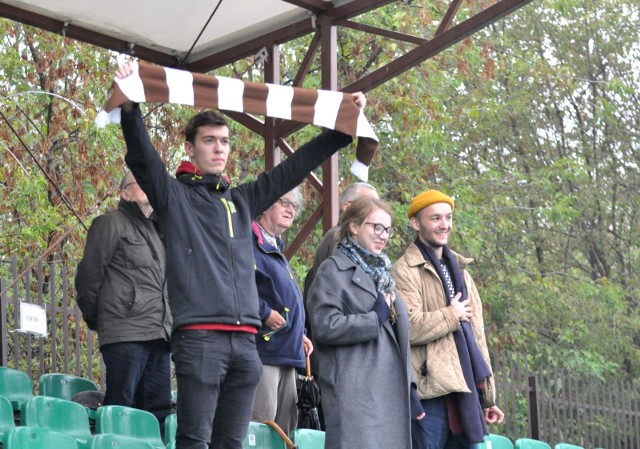 30.09.2020, Kraków: kibice na meczu Garbarnia - Bytovia Bytów