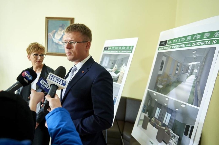 Władze Łodzi zaprezentowały efekty remontu Domu Pomocy...