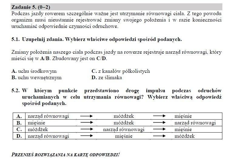 Egzamin Gimnazjalny 2018 Przyroda [ARKUSZE CKE, ODPOWIEDZI,...