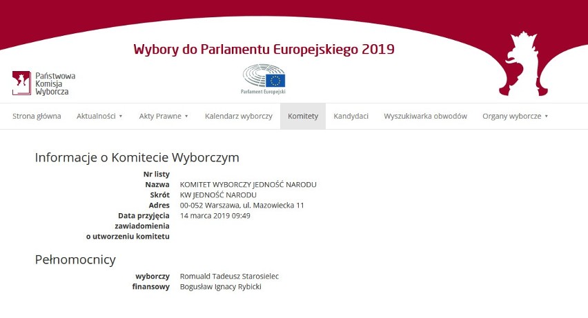 Eurowybory. Porozumienie Gowina, Polexit i Normalny Kraj wśród komitetów wyborczych do Parlamentu Europejskiego