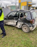 Zderzenie dwóch samochodów na Rondzie Czyżyńskim. Są utrudnienia w ruchu