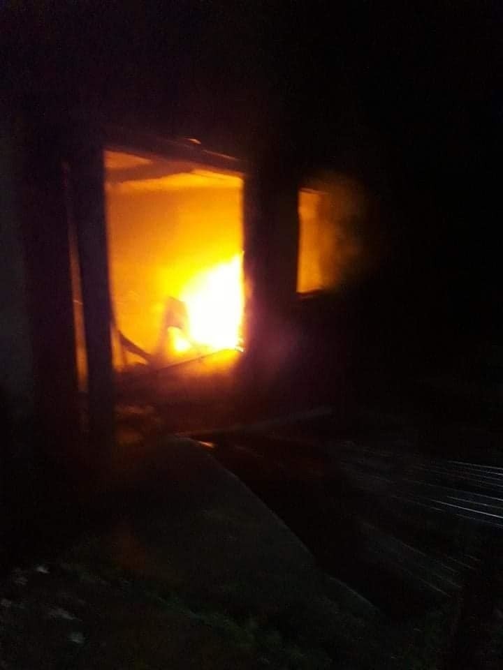 Pożar warsztatu w Płonowie