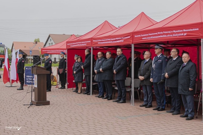 Srebrna odznaka "Zasłużony dla Ochrony Przeciwpożarowej" dla burmistrza Czyżewa
