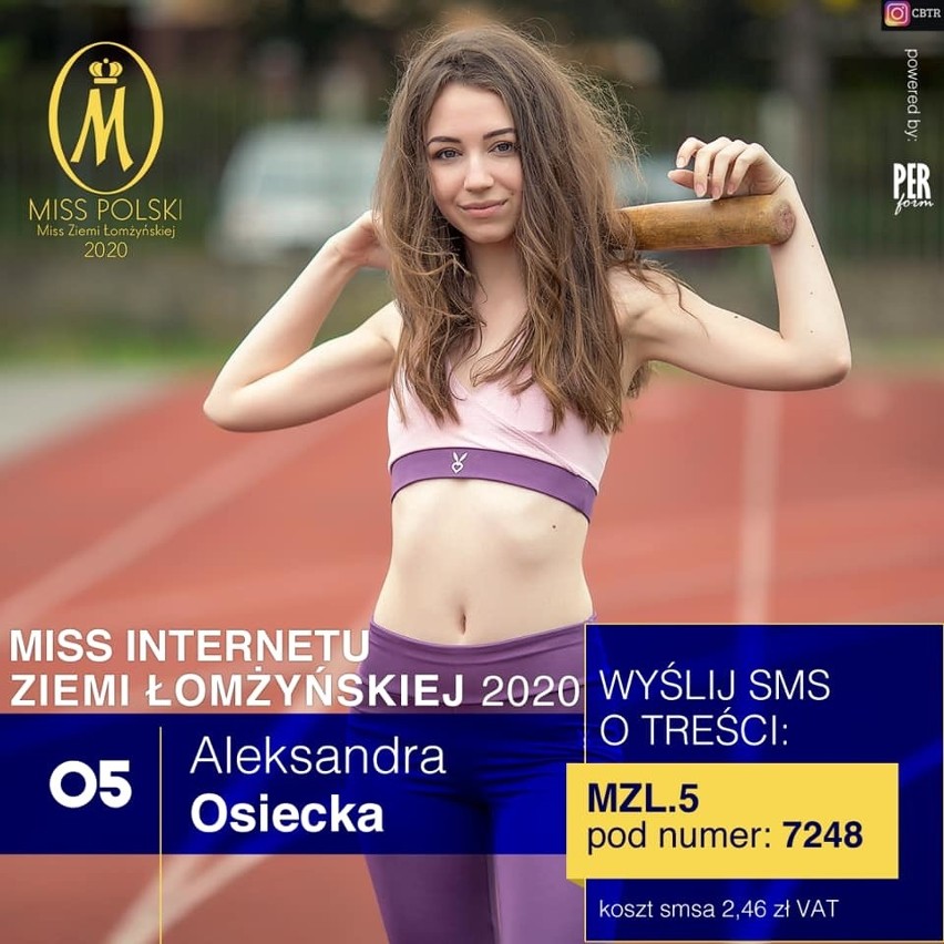 Miss Ziemi Łomżyńskiej 2020. Ruszyło głosowanie na Miss Ziemi Łomżyńskiej Internetu 2020. Wśród finalistek dziewczyny z regionu. 22.08.2020