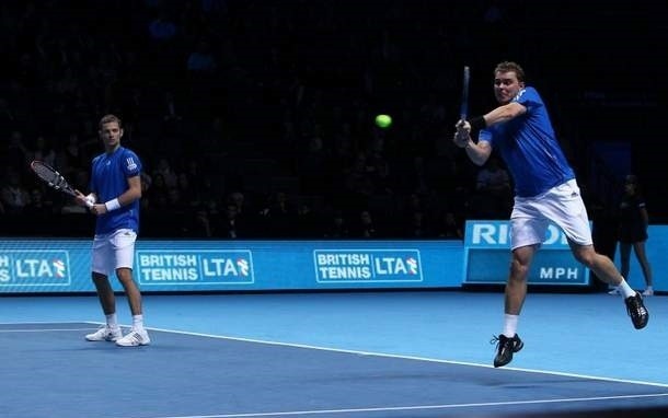 Marcin Matkowski i Mariusz Fyrstenberg na turnieju w Londynie
