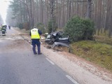 Na trasie Tuchola - Tleń doszło do wypadku. Za kierownicą volkswagena siedział 18-latek