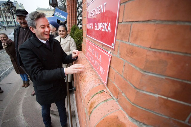 Robert Biedroń został prezydentem Słupska.