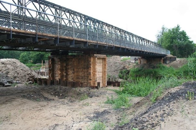 Most objazdowy w Harasiukach.