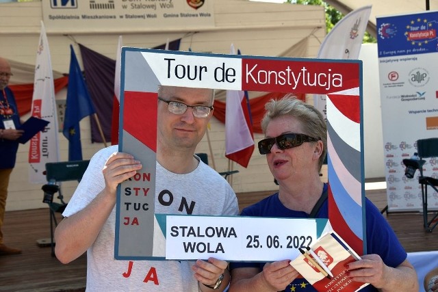 Na spotkaniu Tour de Konstytucja można było sobie zrobić na pamiątkę zdjęcie w ramce. Więcej na kolejnych zdjęciach.