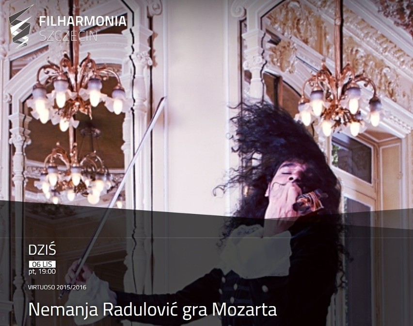 W piątek (6.11) w szczecińskiej Filharmonii wystąpi Nemanja...