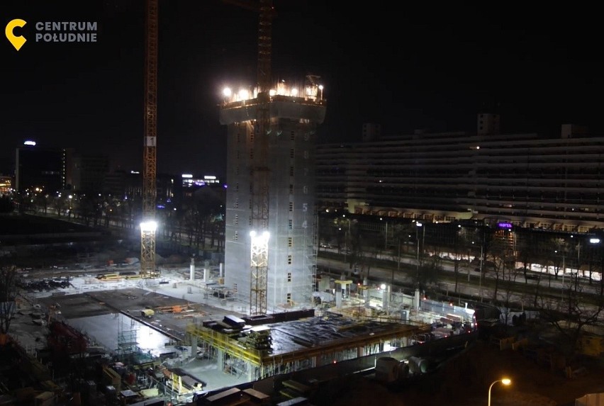 Skanska buduje Centrum Południe w tempie 11 cm na godzinę (ZDJĘCIA, WIZUALIZACJE)