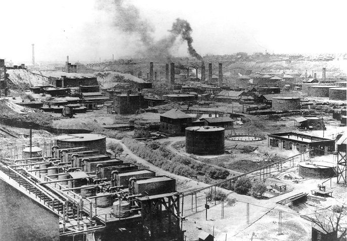 Rafineria Standard Oil w roku 1899.