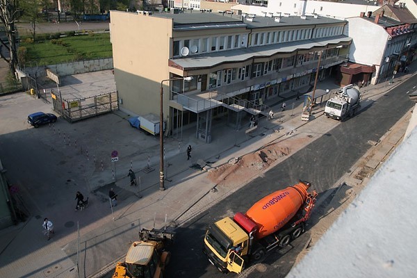 Zdjecia z budowy Galerii Slupsk pomiedzy ulicami Tuwima i...