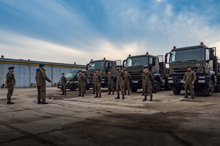 Przygotowania 1 Pomorskiej Brygady Logistycznej do zbliżających się ćwiczeń z armią USA na Litwie