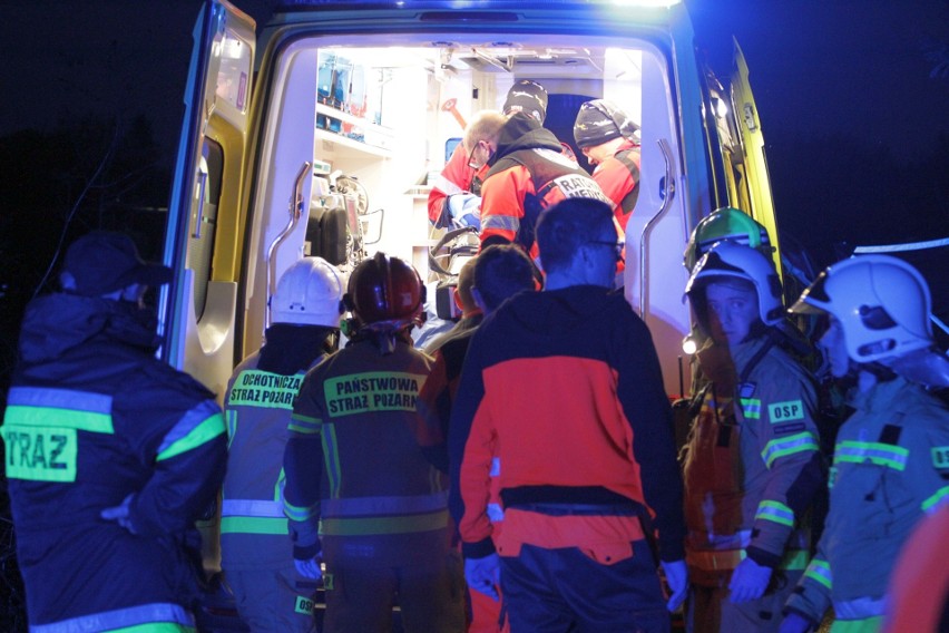 Dramatyczny wypadek miał miejsce w Knapach, w gminie Baranów...