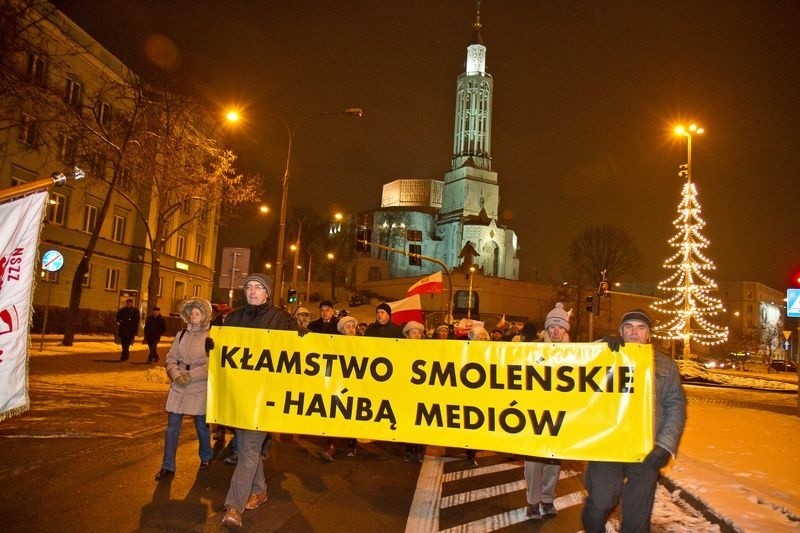 Lipowa: Marsz w 31. rocznicę wprowadzenia stanu wojennego (zdjęcia)