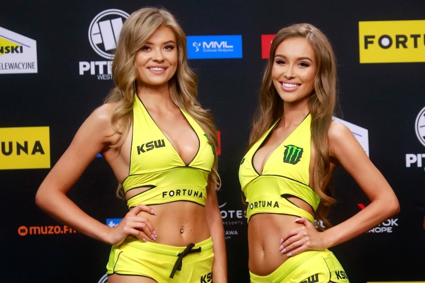 KSW ring girls - Weronika Walenciak (z lewej) i Katarzyna...