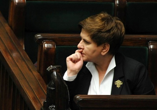 Premier Beata Szydło podczas sprawozdania komisji o rządowym projekcie ustawy budżetowej na rok 201