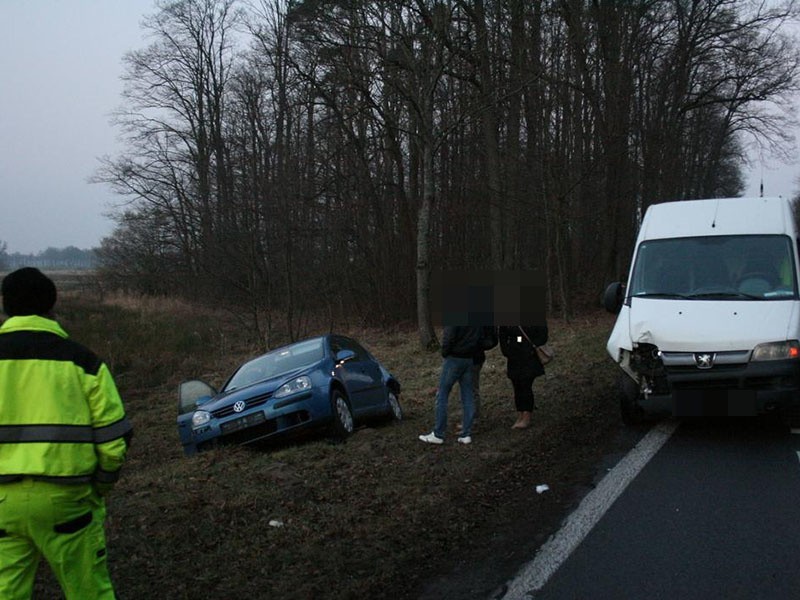 Kolizja na krajowej "6"