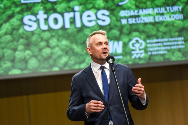 Na zdjęciu zastępca dyrektora Muzeum II Wojny Światowej, dr. Marek Szymaniak. Inauguracja projektu „Ecological stories w Muzeum II Wojny Światowej w Gdańsku, działanie kultury w służbie ekologii w 2022 r.”