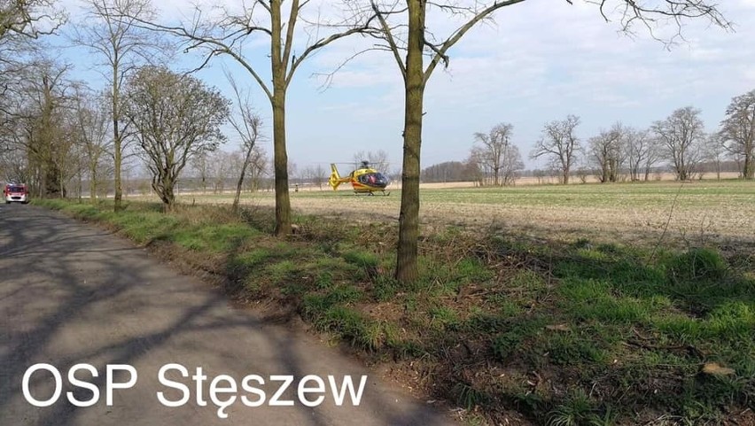 Na drodze miedzy Stęszewem a Puszczykowem doszło do wypadku....