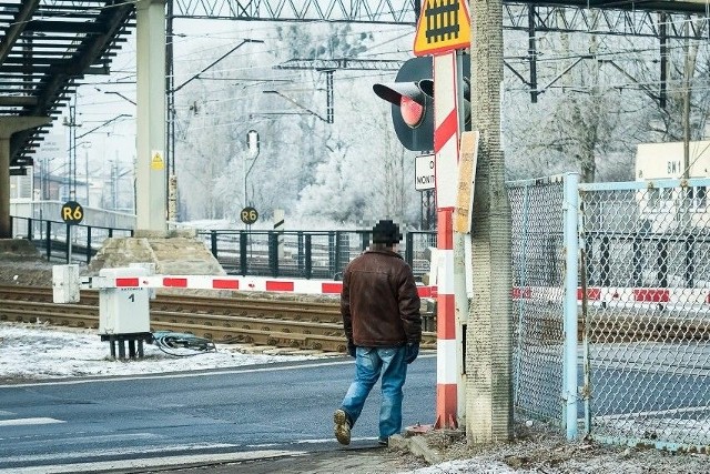Przejazd kolejowy Kamienna/Inwalidów w Bydgoszczy.
