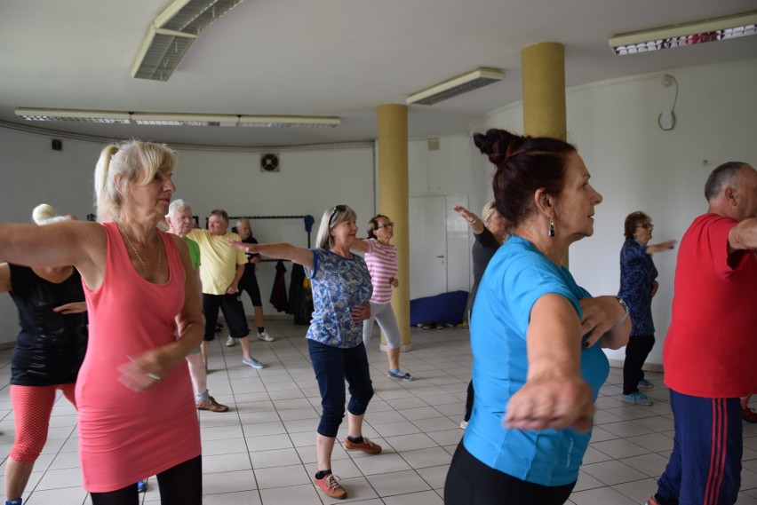 Gimnastyka dla seniorów w Parku Śląskim. Róża Domeradzka wie, jak zachęcić seniorów do ruchu