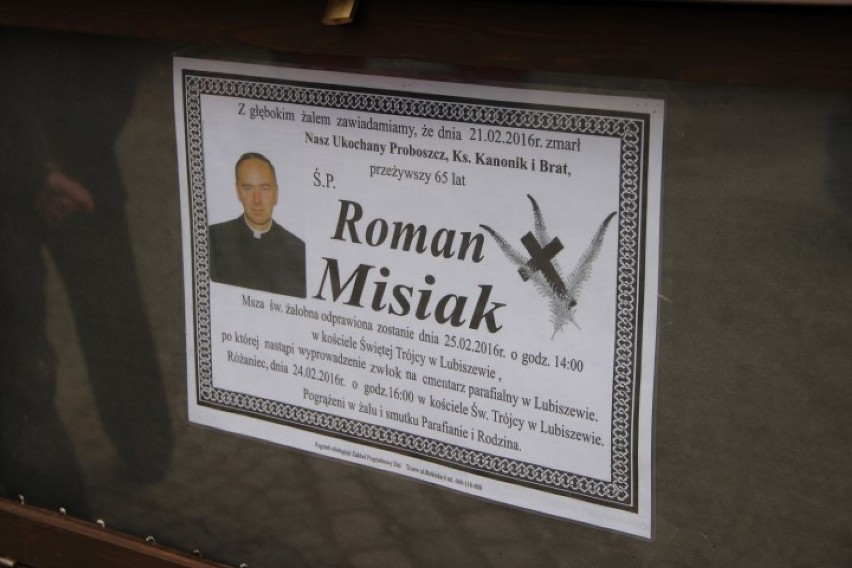 Pogrzeb ks. Romana Misiaka, proboszcza Lubiszewa [WIDEO,ZDJĘCIA]