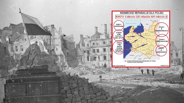Raport o polskich stratach wojennych wylicza jakie straty poniosła także niszczona wielokrotnie podczas II wojny Warszawa (na zdjęciu)