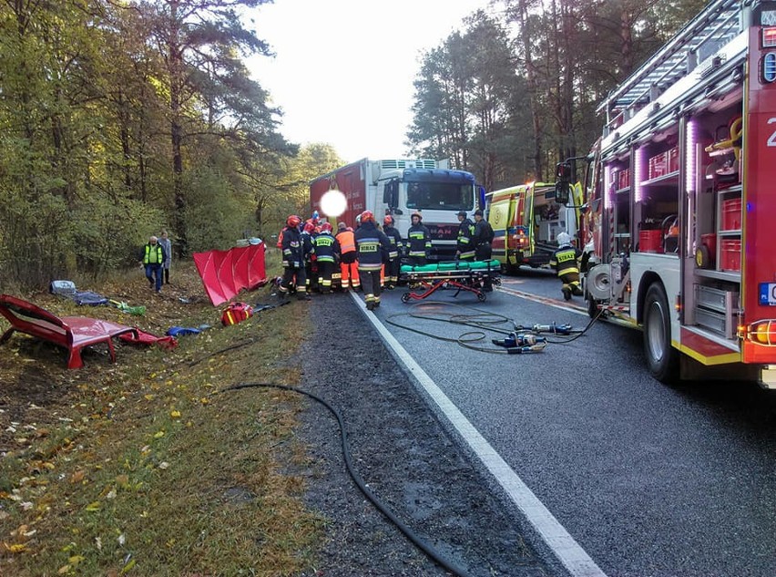 Poważny wypadek w Emilianowie w gminie Nowa Wieś Wielka...