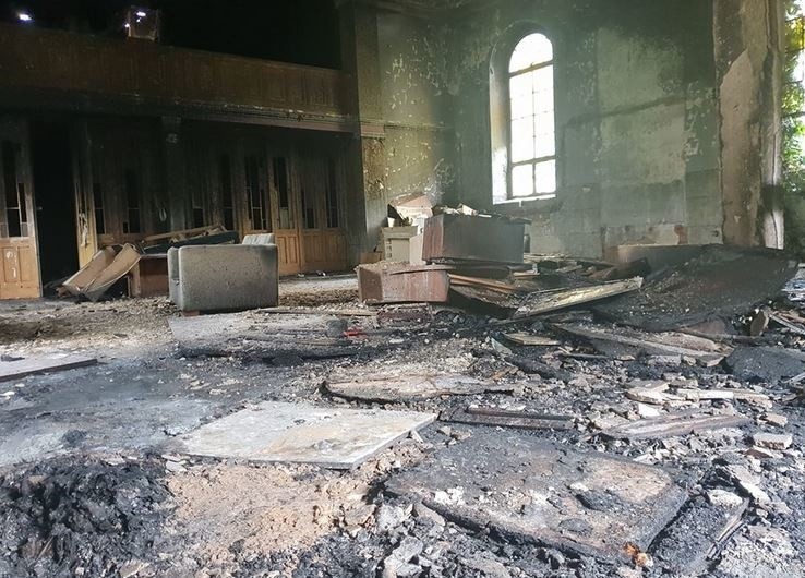 Śmiertelny pożar w opuszczonym kościele w centrum Łodzi! Nie żyje mężczyzna