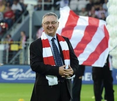 Chcę budować mocną drużynę - zapewnia Janusz Filipiak, który zaczął finansować Cracovię, gdy grała jeszcze w III lidze FOT. MICHAŁ KLAG