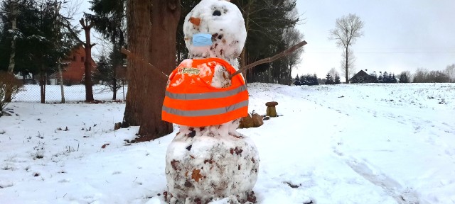 Zima w powiecie bytowskim.