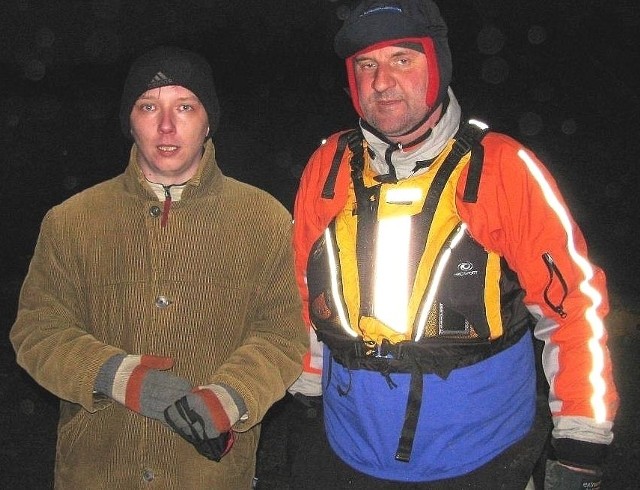 Spotkanie słynnego polarnika Marka Kamińskiego (z prawej) z uczniami w Opatowcu zorganizował nauczyciel informatyki Grzegorz Kozioł.
