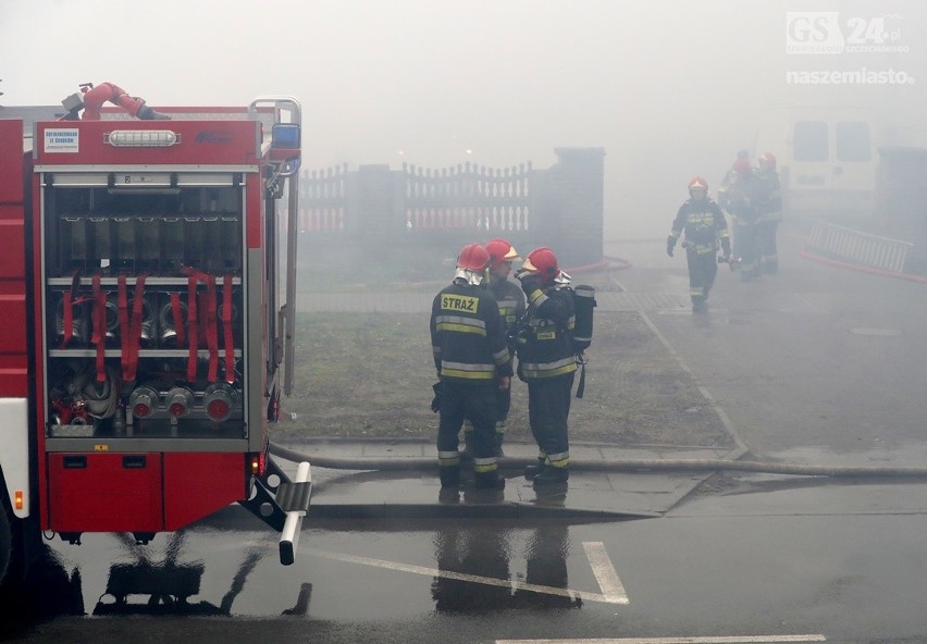 Pożar stolarni przy ul. Szerokiej.