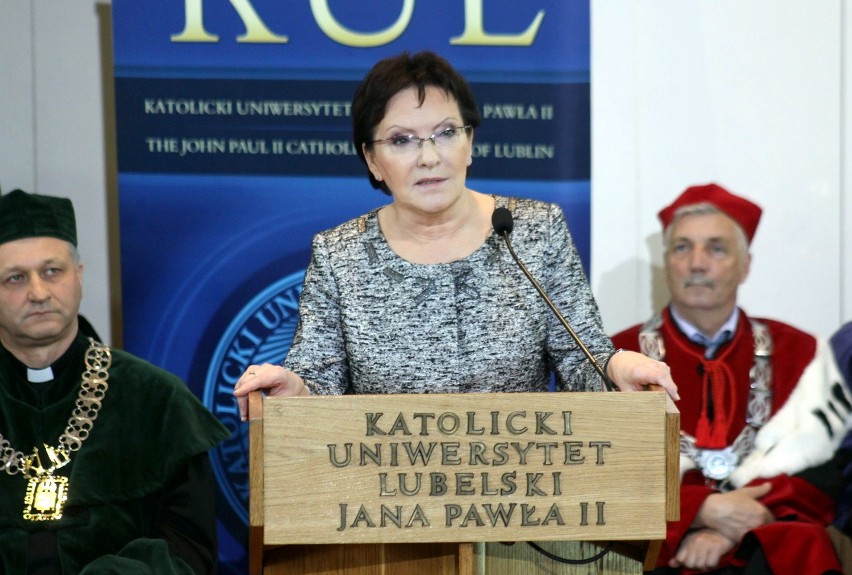 Premier Ewa Kopacz w Lublinie: - Przyjazd tu to podróż sentymentalna [ZDJĘCIA, WIDEO]