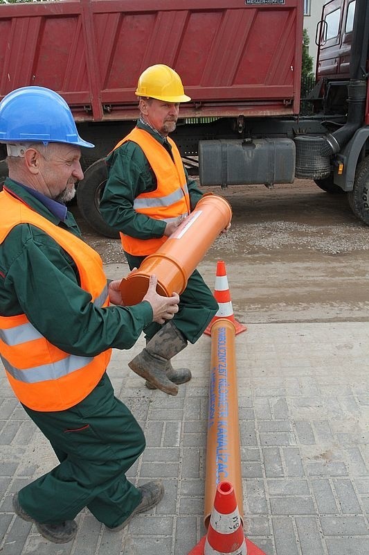 Budowa kanalizacji na ulicy Sandomierskiej