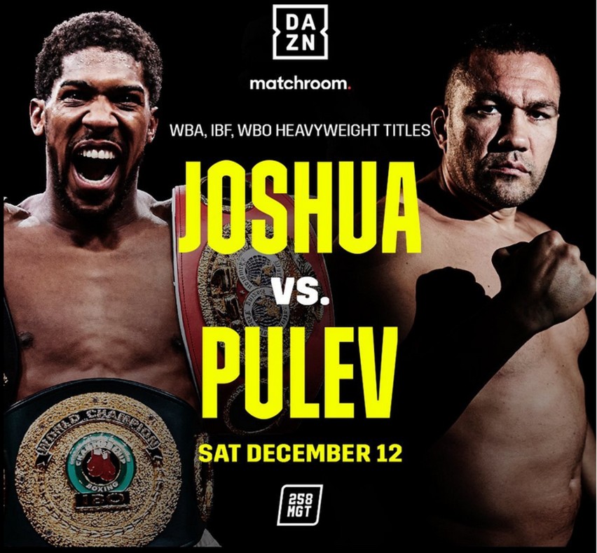 Walka Joshua - Pulew w sobotę, 12.12.2020 w Londynie....