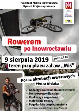 Happening "Rowerem po Inowrocławiu". Pokaz akrobacji, tor rowerowy, konkursy