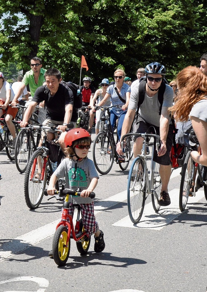Tysiące rowerów na ulicach Krakowa