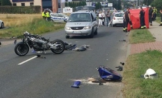 Wypadek policjanta w Świerklańcu