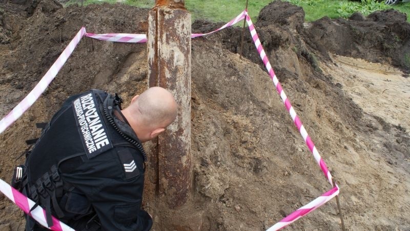 Tak wyglądało usunięcie niewybuchu na osiedlu Stacja [ZDJĘCIA, WIDEO]