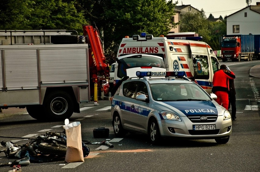 Wypadek w Libiążu.