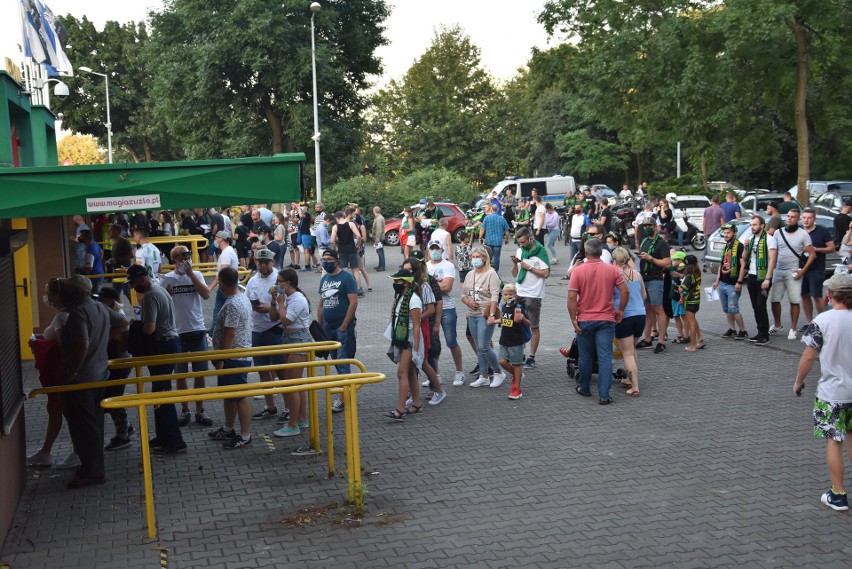 30.07.2020 r. Kibice ROW Rybnik i Włókniarza Częstochowa...