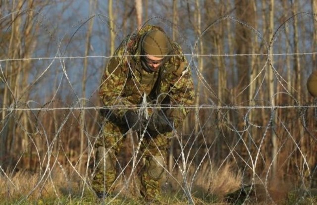Estońska straż graniczna rozpoczęła budowę płotu z drutu kolczastego na granicy z Rosją.