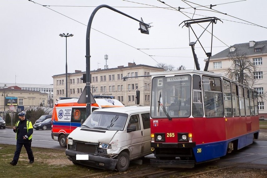 Bydgoszcz. Zderzenie tramwaju z autem