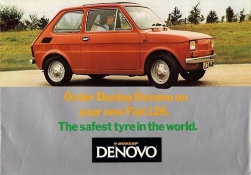 Reklama Fiata 126 Fot: Dunlop