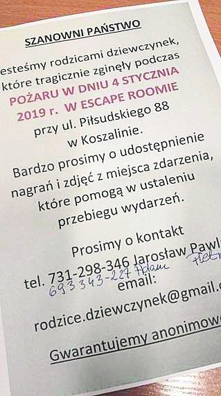 Rodzice apelują o pomoc m.in. za pośrednictwem plakatów